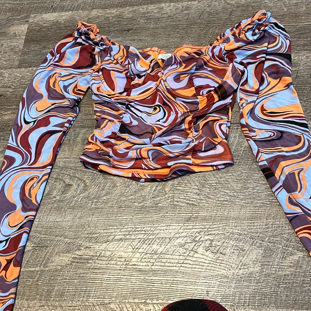 Crop top long sleeve